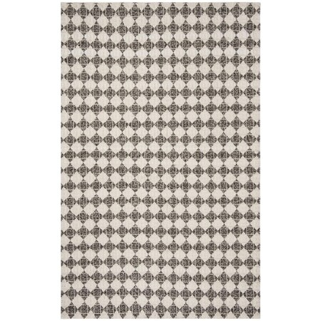 Safavieh Natural Rustic Square Hand Woven RugsBlack & Ivory 6 x 6 ft. NAT407Z-6SQ